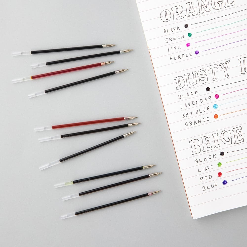 Livework LIFE&PIECES 4-Colour Ballpoint Pen Refill [0.38mm]
