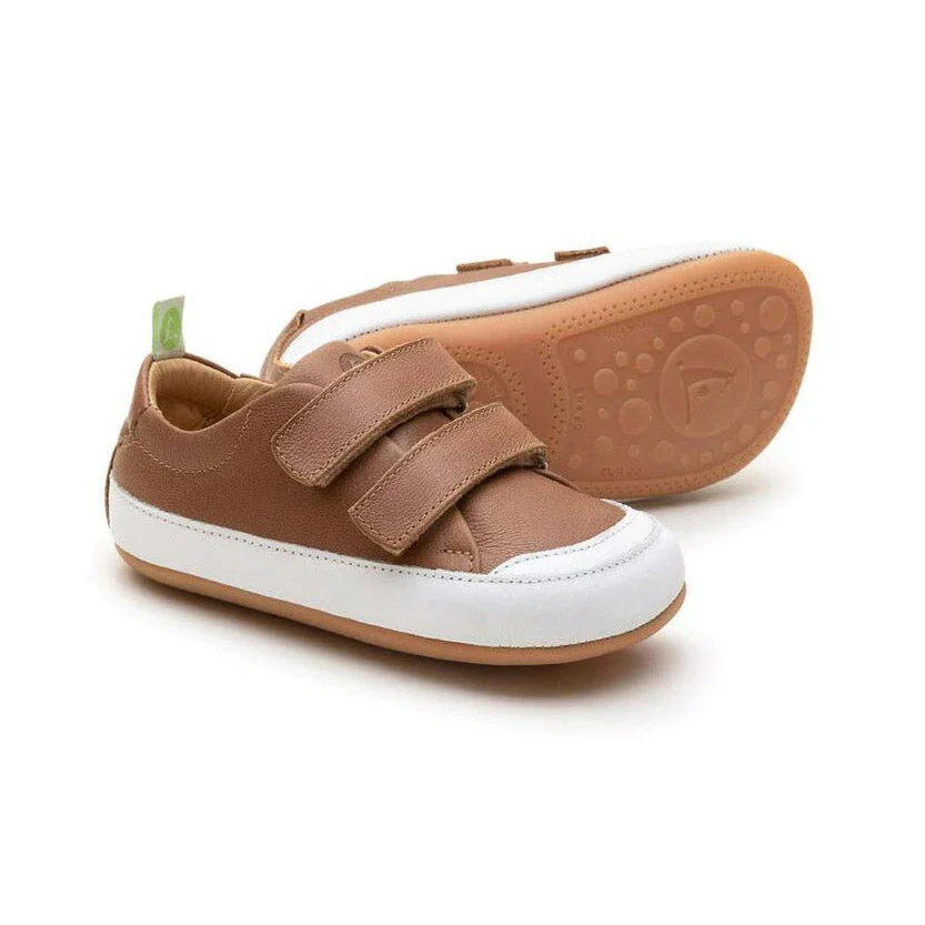 Tip Toey Joey Kids BOSSY Sneakers – Whiskey/White