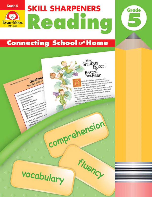 Evan-Moor Skill Sharpeners Reading, Grade 5 – Activity Book