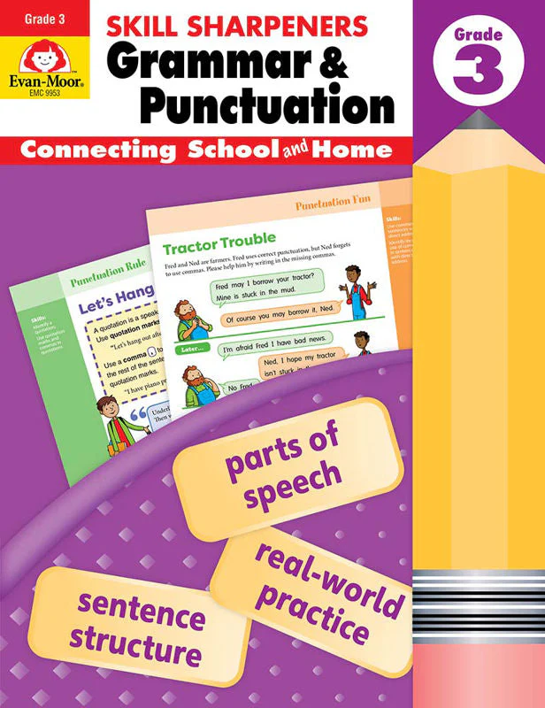 Evan-Moor Skill Sharpeners Grammar & Punctuation Grade 3 – Activity Book