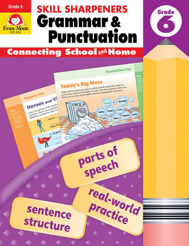 Evan-Moor Skill Sharpeners Grammar & Punctuation Grade 6 – Activity Book