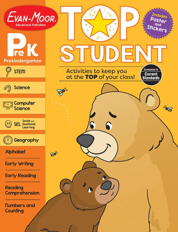 Evan-Moor Grade  PreK Top Student Activity Book
