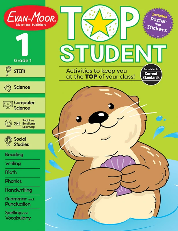 Evan-Moor Grade 1 Top Student Activity Book