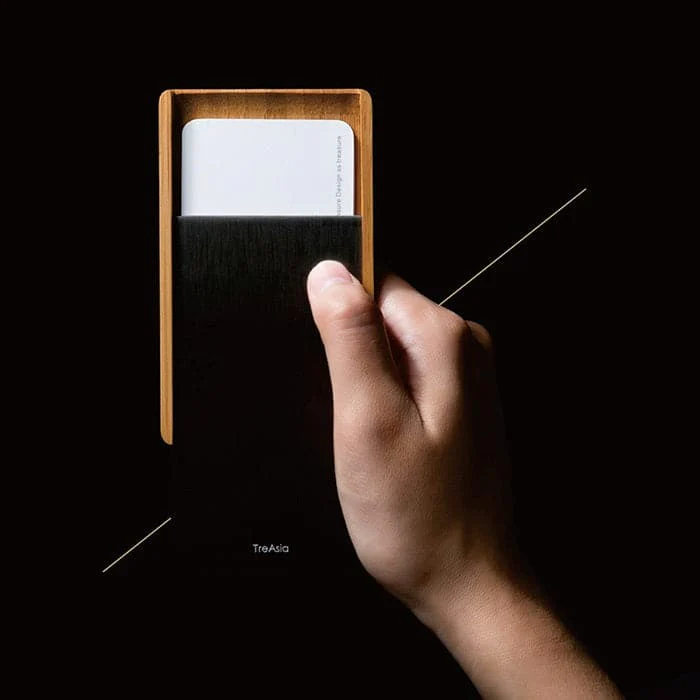 TA+d SLIDE Bamboo Card Case