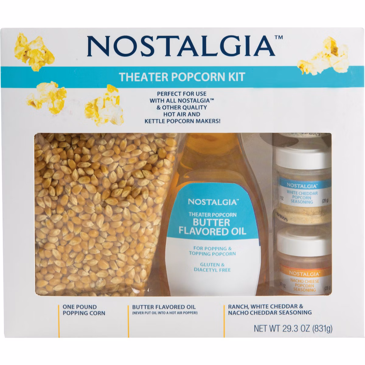 Nostalgia Kettle & Hot Air Popcorn Kit