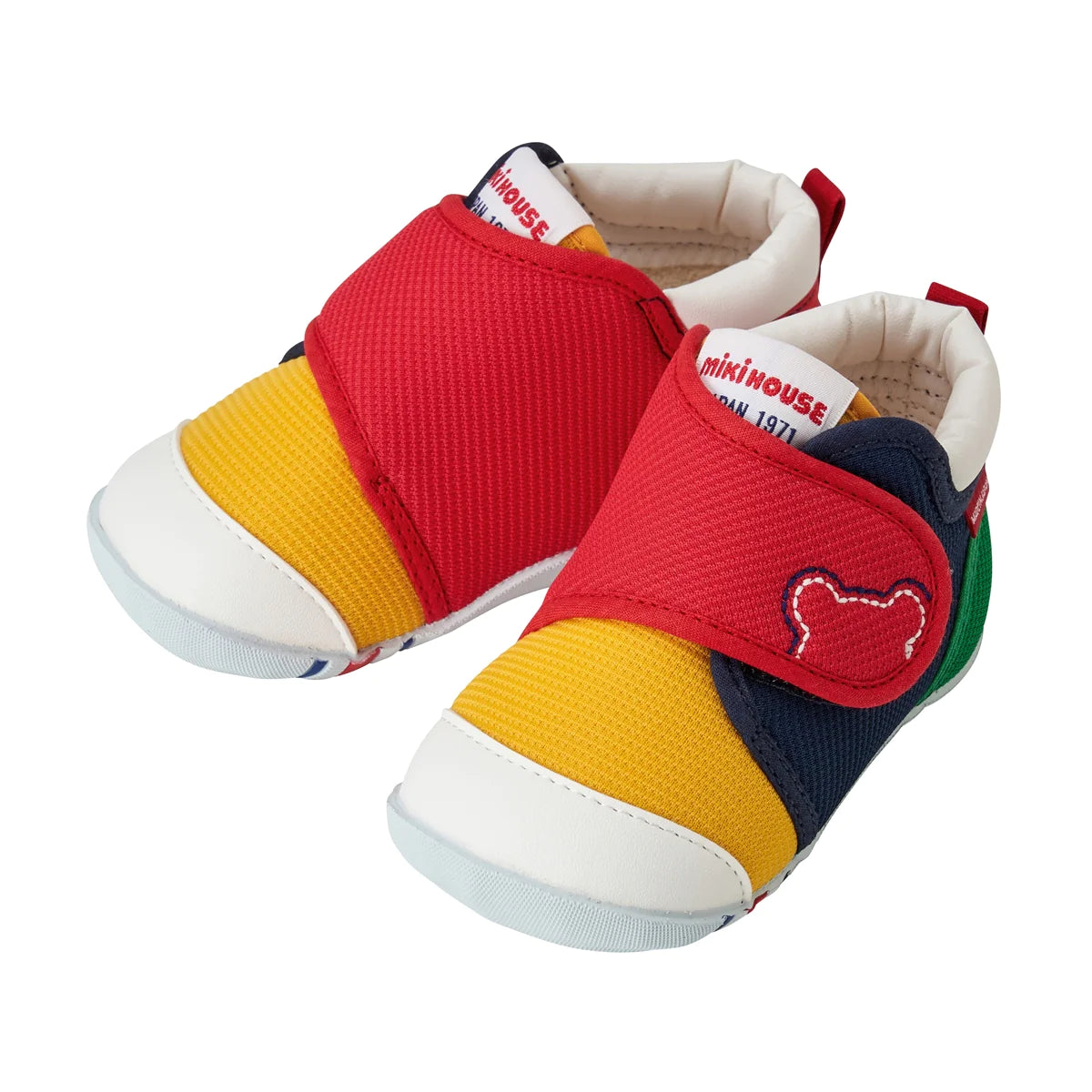Miki House Kids My First Walker Shoes – Colorblock