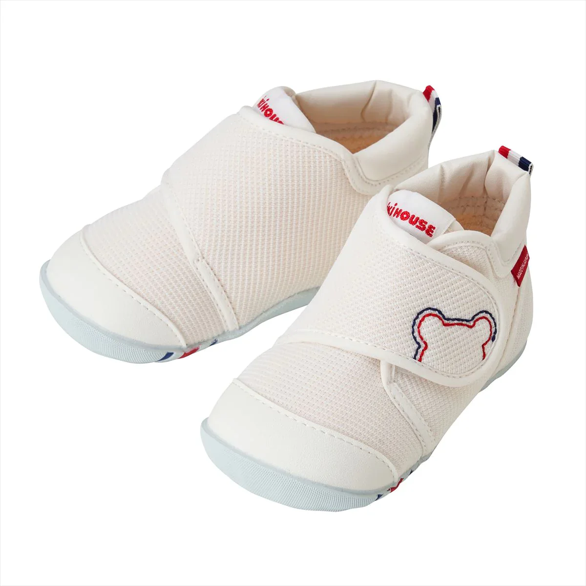 Miki House My First Walker Shoes – Classic White