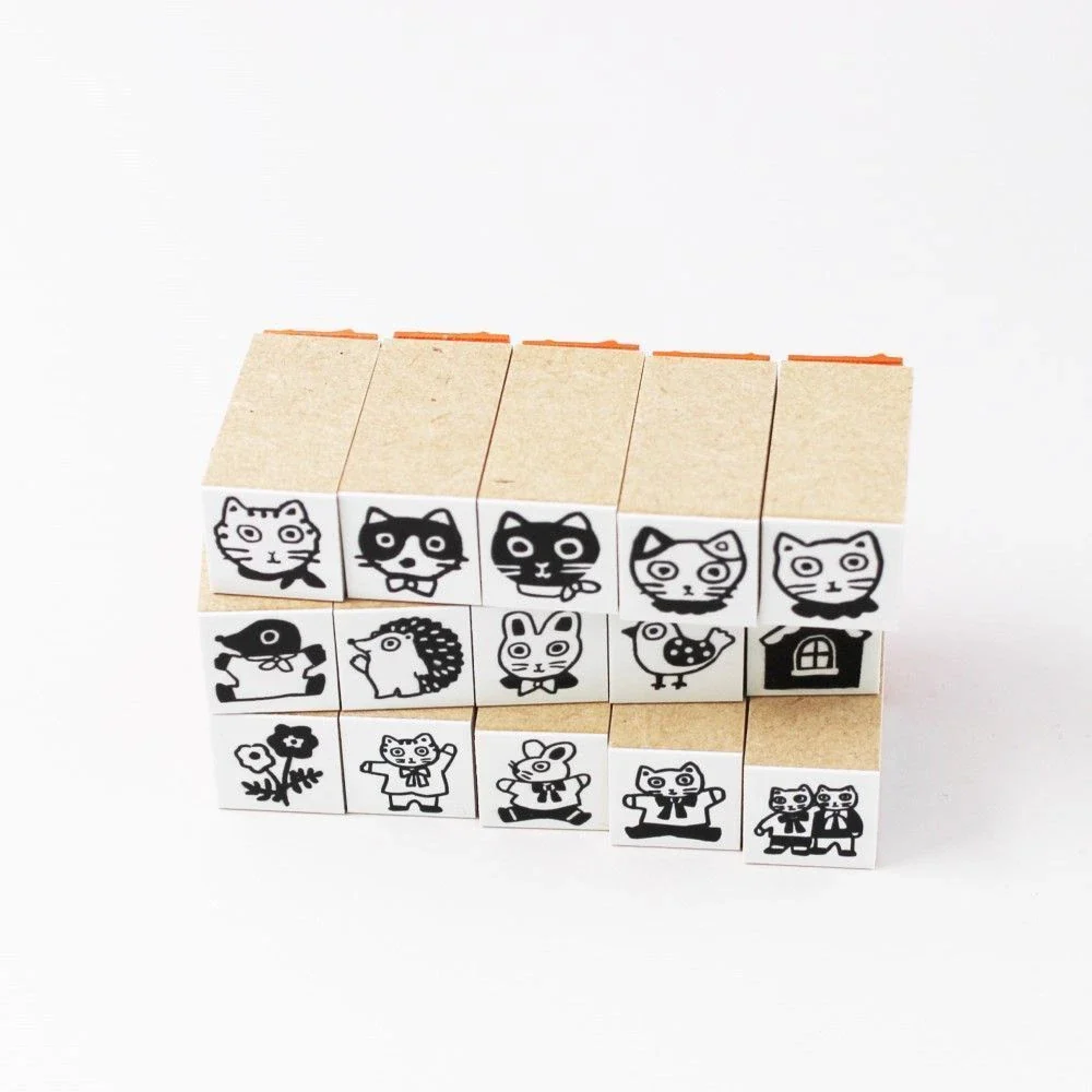 SANBY x Yumi Kitagishi Wooden Rubber Stamp