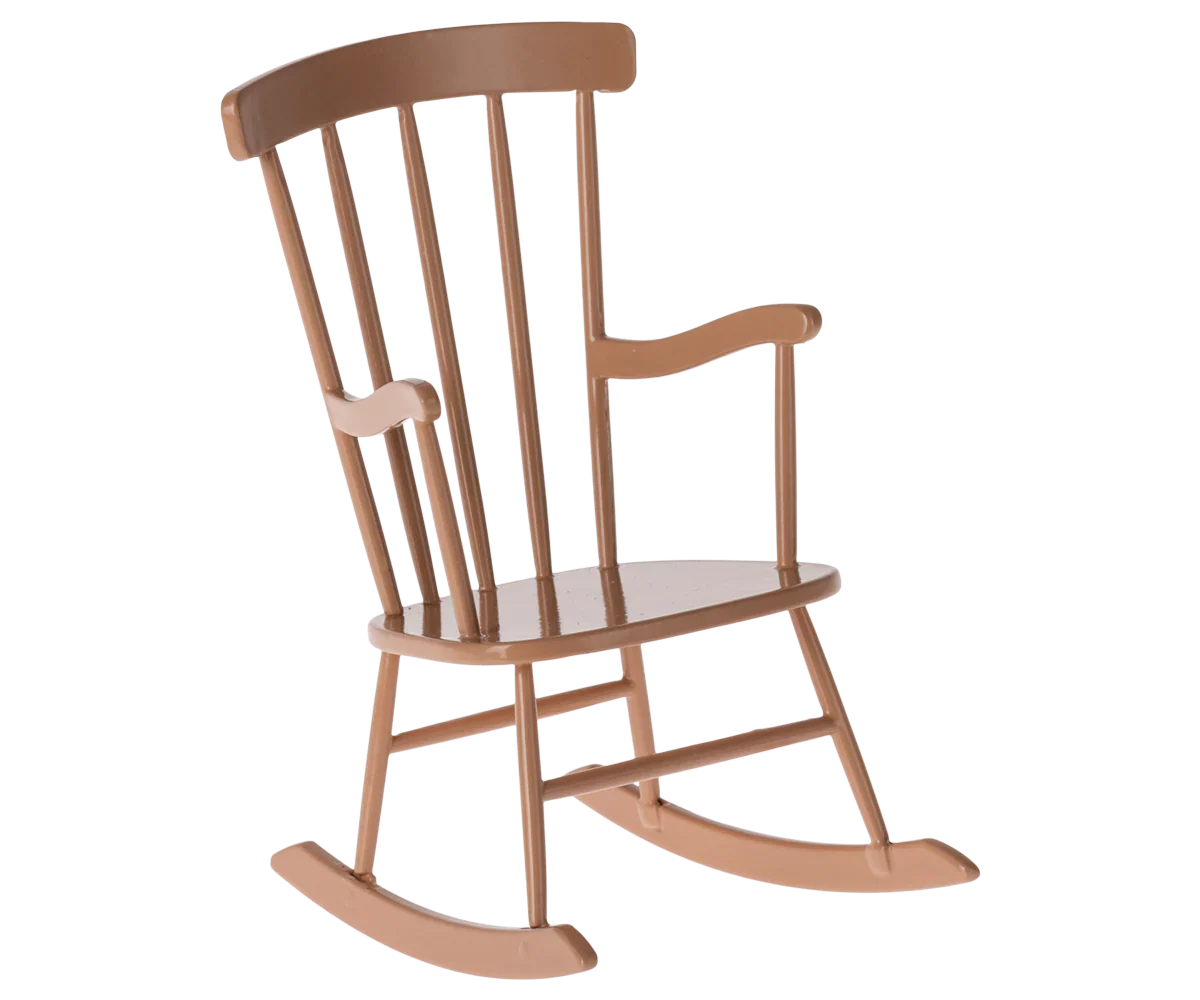 Maileg Rocking chair, Mini – Dark powder