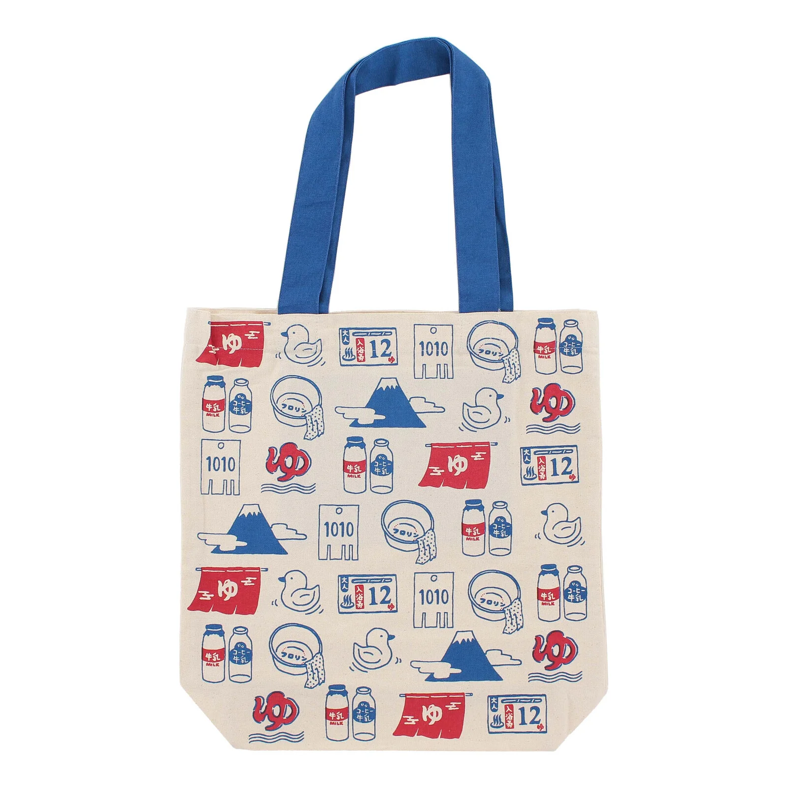 Traditional Japan Iconography Cotton Tote Bag [A4 Size]