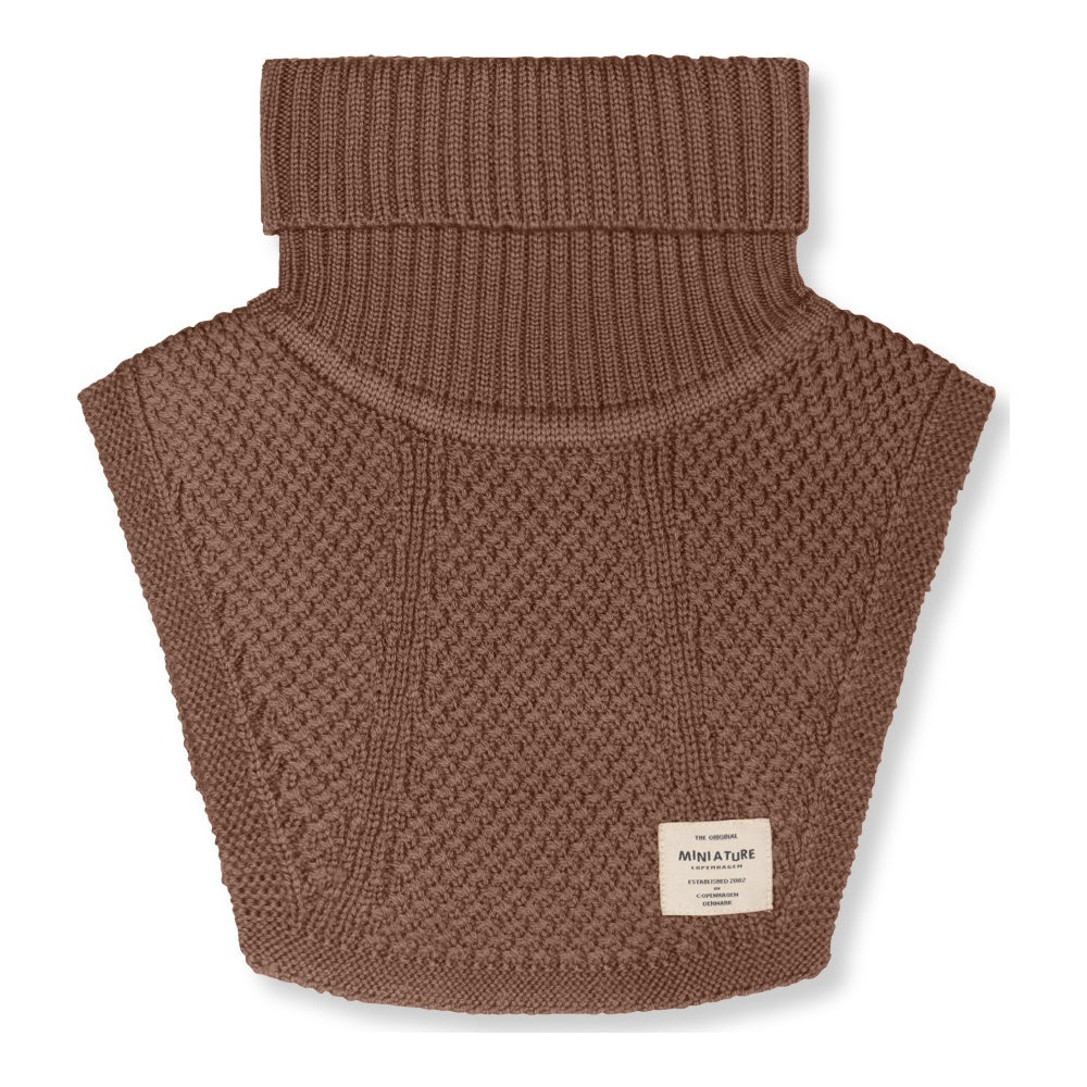 MINI A TURE Kids MATTAYLER Wool Neckwarmer – Rootbeer Brown
