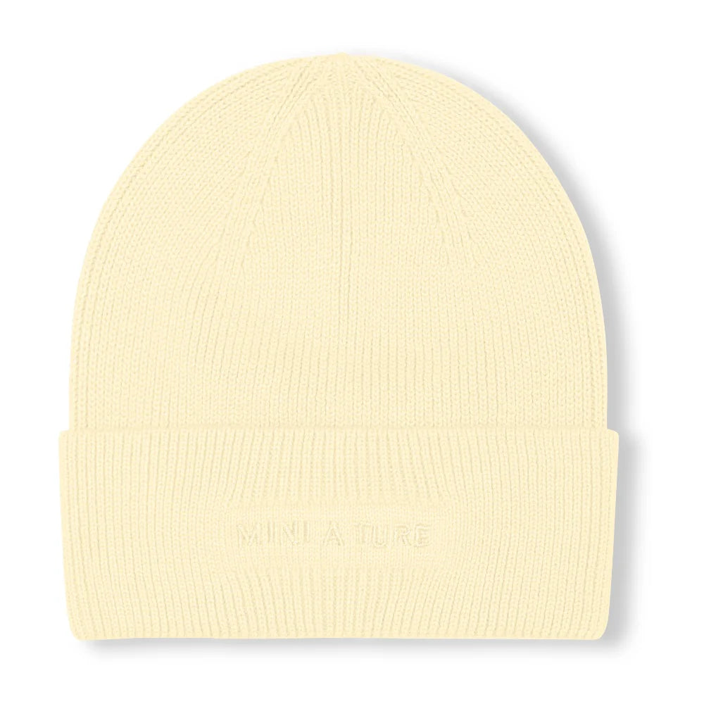 MINI A TURE Kids MATBOJE Cotton Beanie – Double Cream