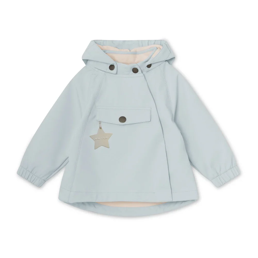 MINI A TURE Baby MATWAI Spring Softshell Jacket – Pearl Blue