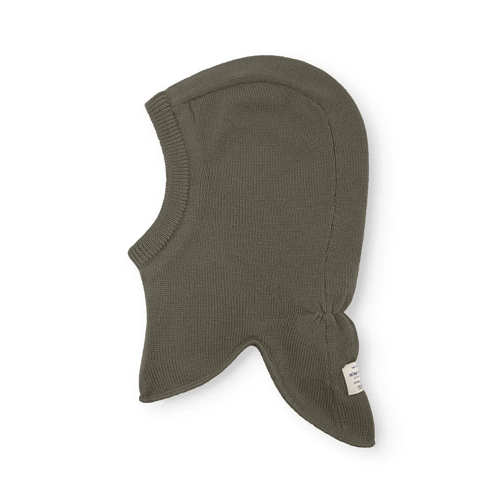 MINI A TURE Kids MATJORK Wool Fleece Hood – Tarmac Green