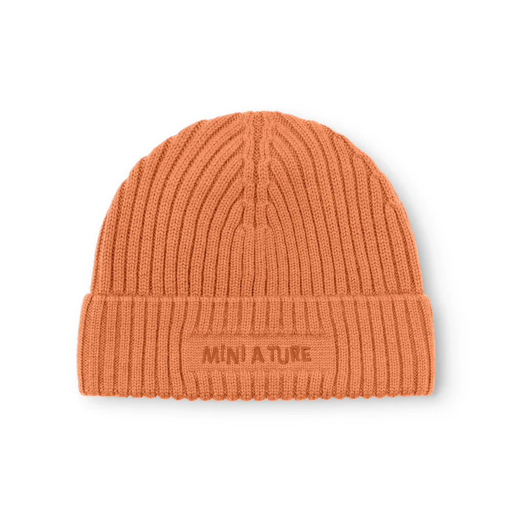 MINI A TURE Kids MATBOJE Wool Beanie – Leather Brown