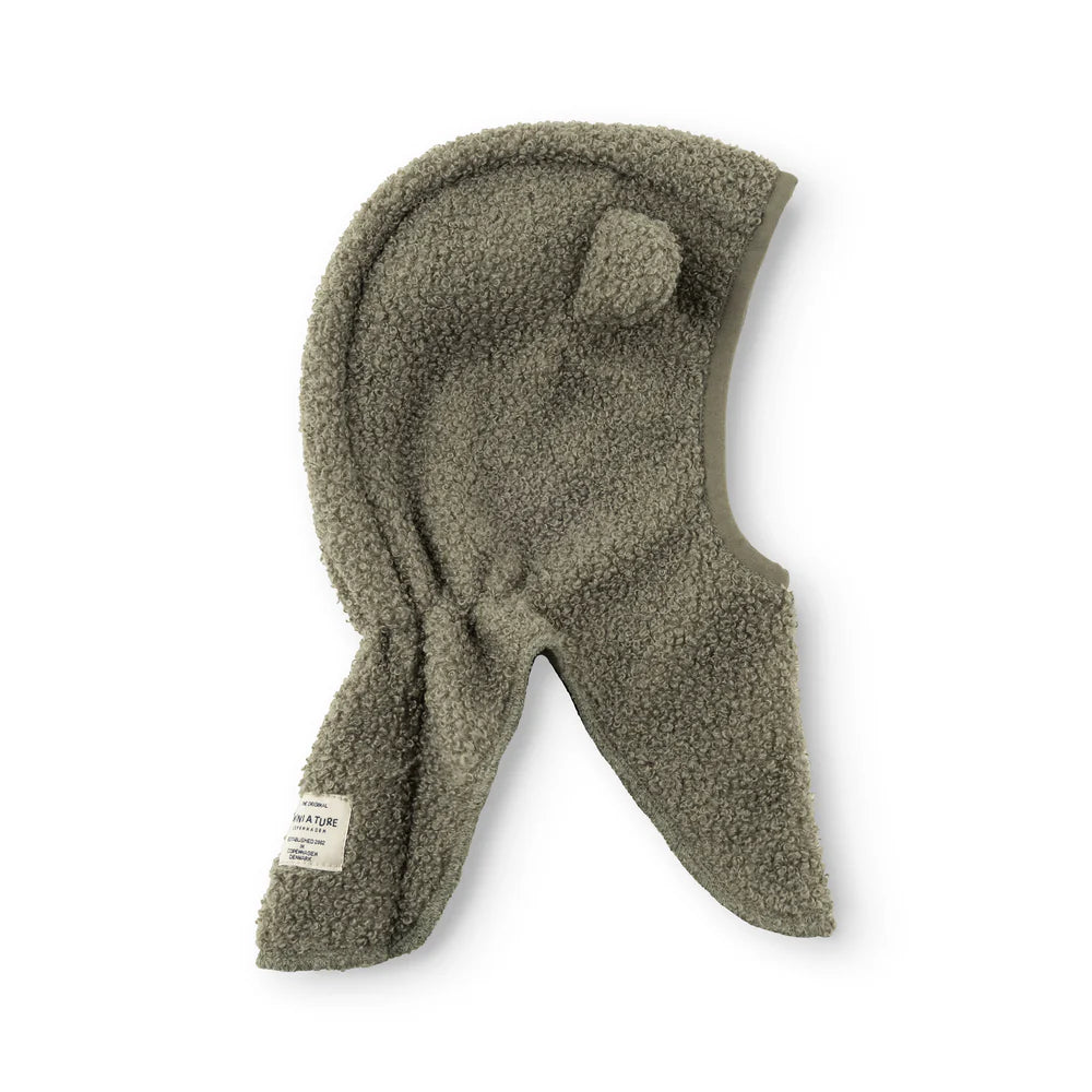 MINI A TURE Baby MATJEFFI Teddyfleece Elephant Hood – Vert