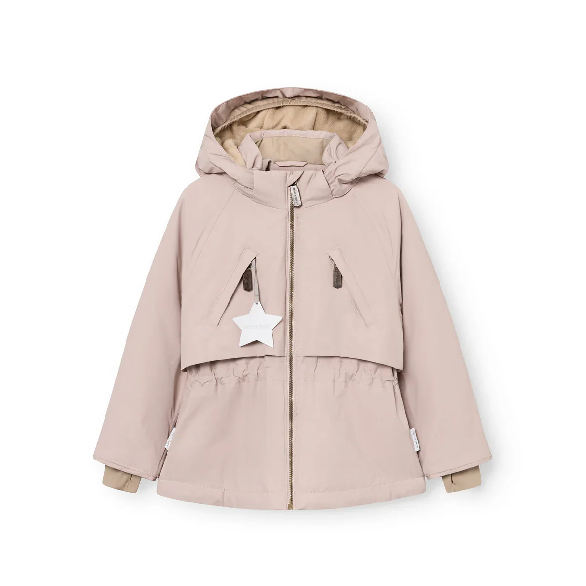 MINI A TURE Kids MATALGEANA Fleece Lined Winter Jacket – Cloudy Rose