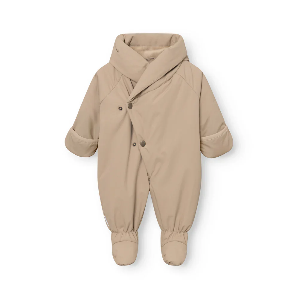 MINI A TURE Baby MATFIANNA Winter Pramsuit with Feet – Savannah Tan