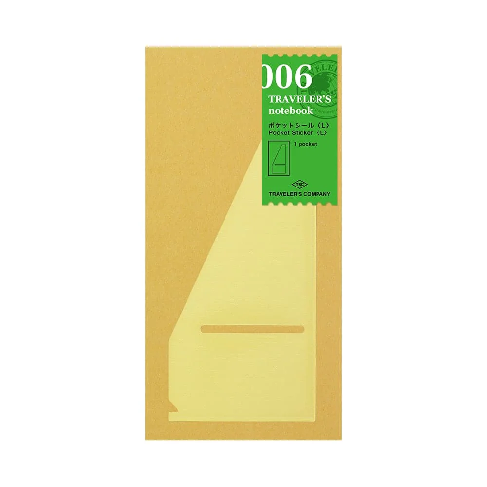 TRAVELER’S Company Notebook Refill 006 [Pocket Sticker L]