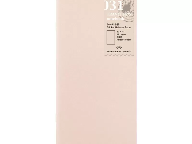 TRAVELER’S Company Notebook Refill 031 [Sticker Release Paper]