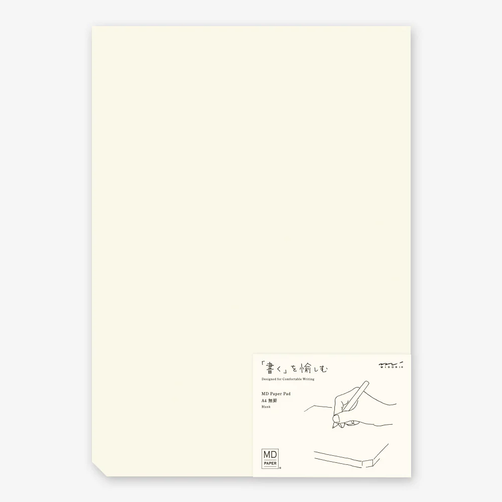 Midori MD Paper Desk Notepad A4 – Blank
