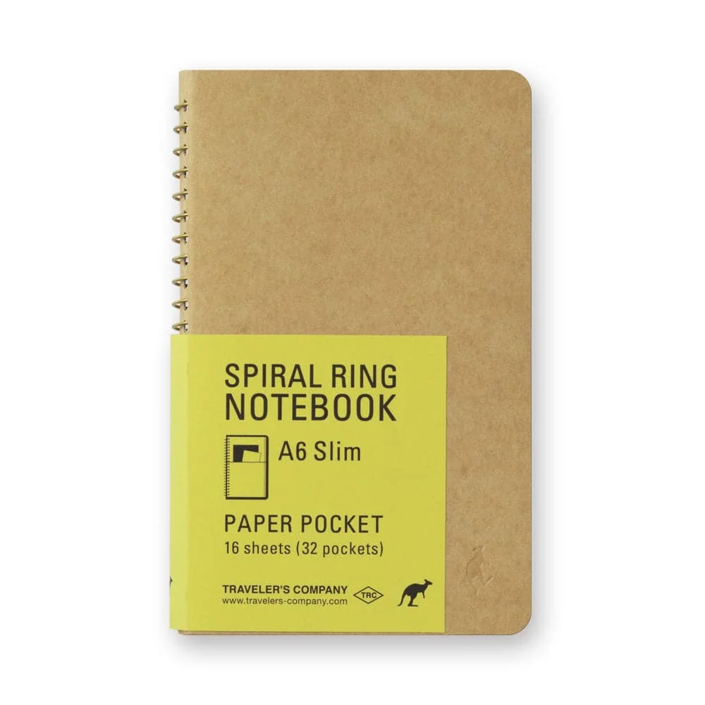 TRAVELER’S Company Spiral Ring Notebook [A6 Paper Pocket]