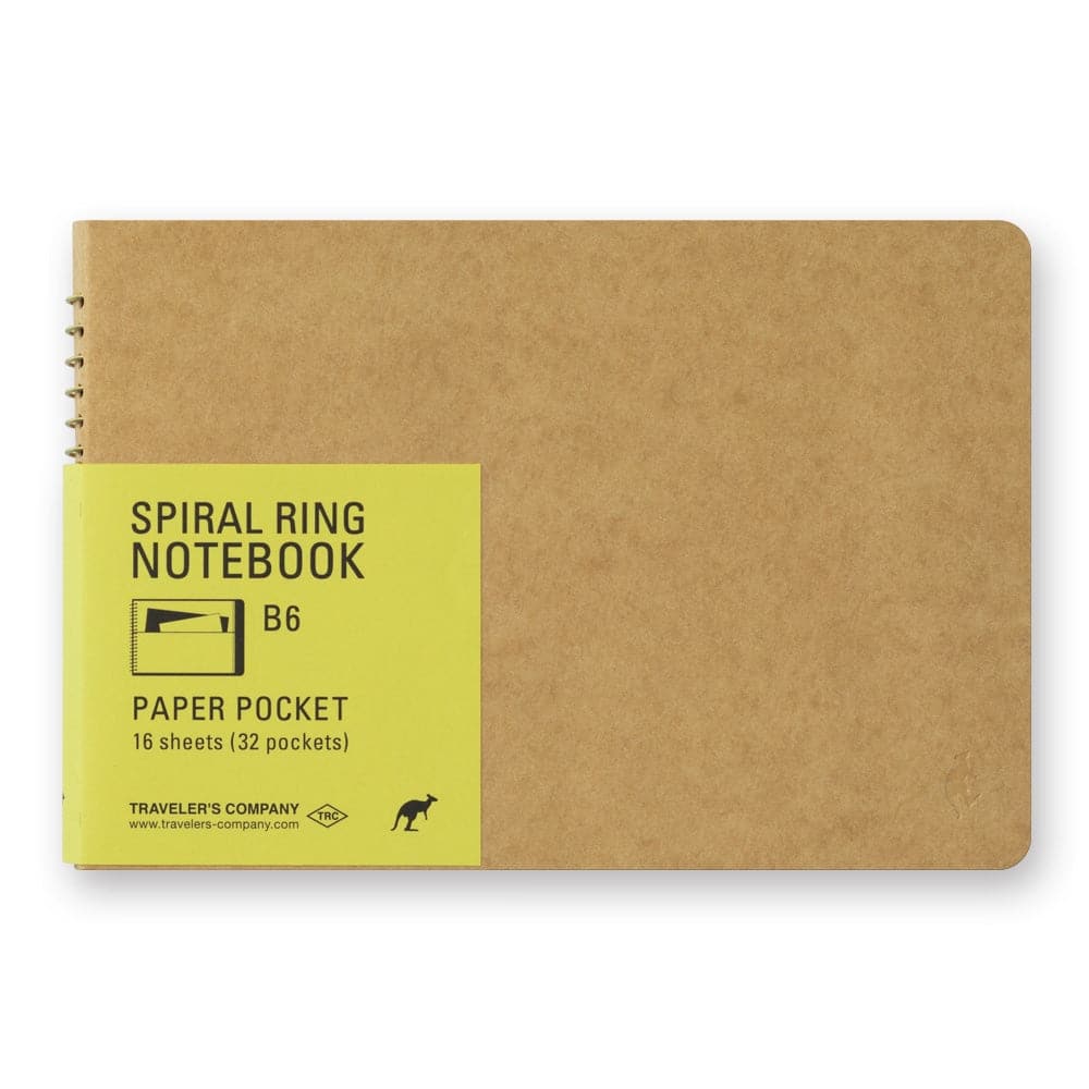 TRAVELER’S Company Spiral Ring Notebook [B6 Paper Pocket]