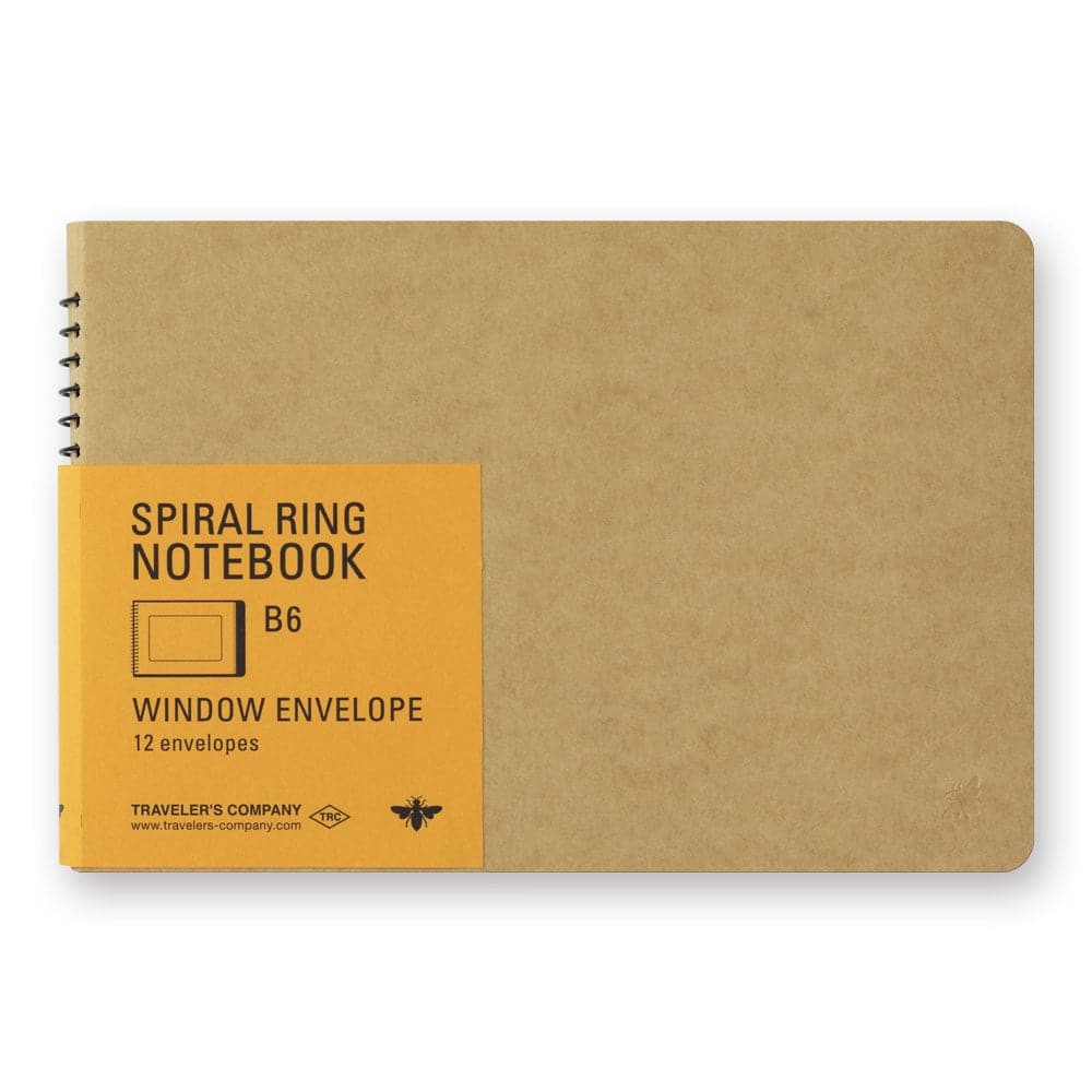 TRAVELER’S Company Spiral Ring Notebook [B6 Window Envelopes]