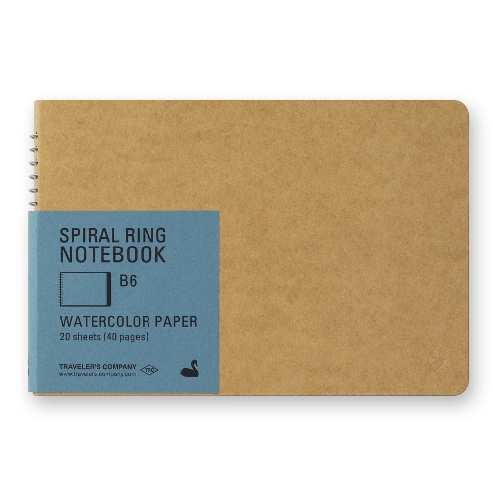 TRAVELER’S Company Spiral Ring Notebook [B6 Slim Watercolour Paper]