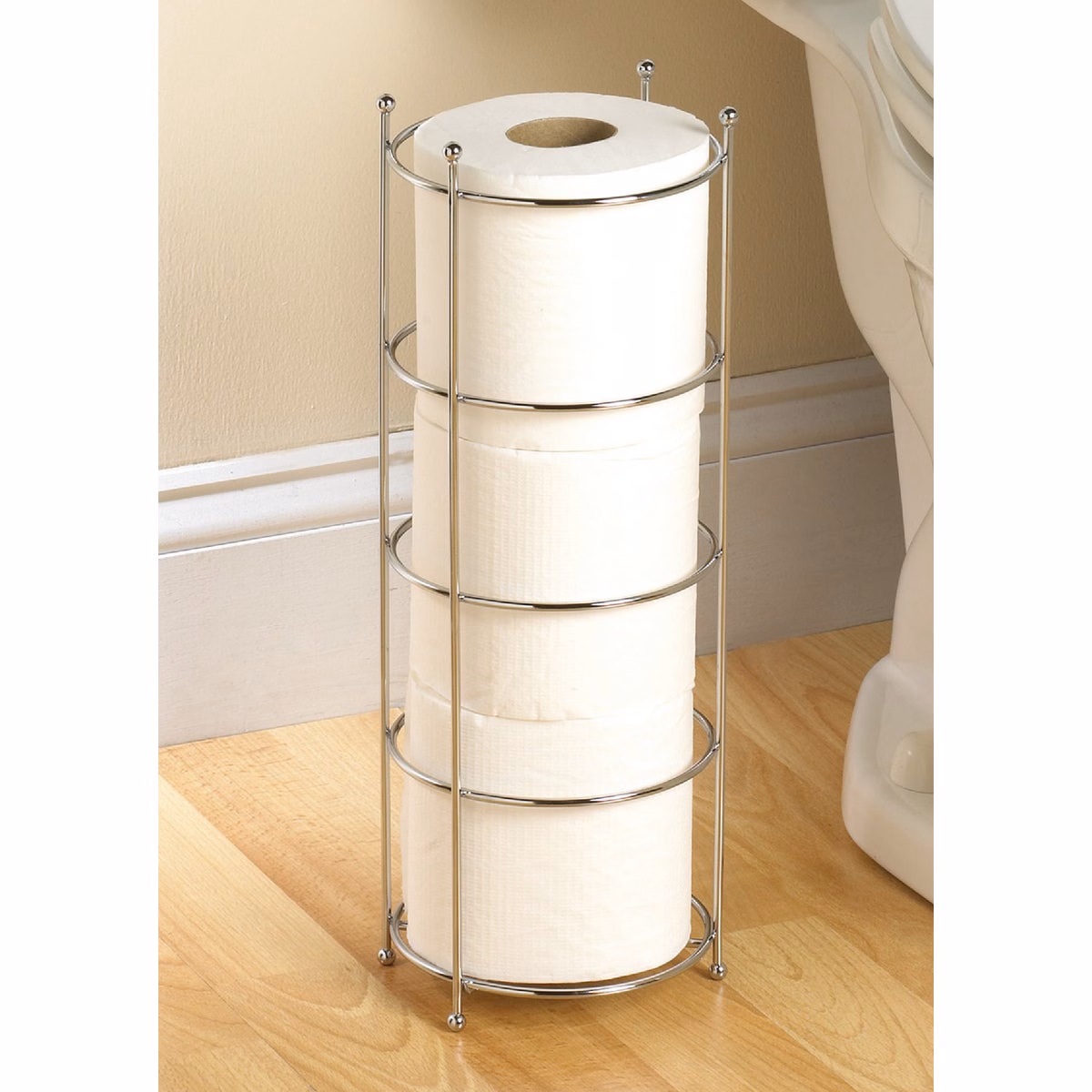 Zenith Zenna Home Polished Chrome Freestanding Toilet Paper Holder