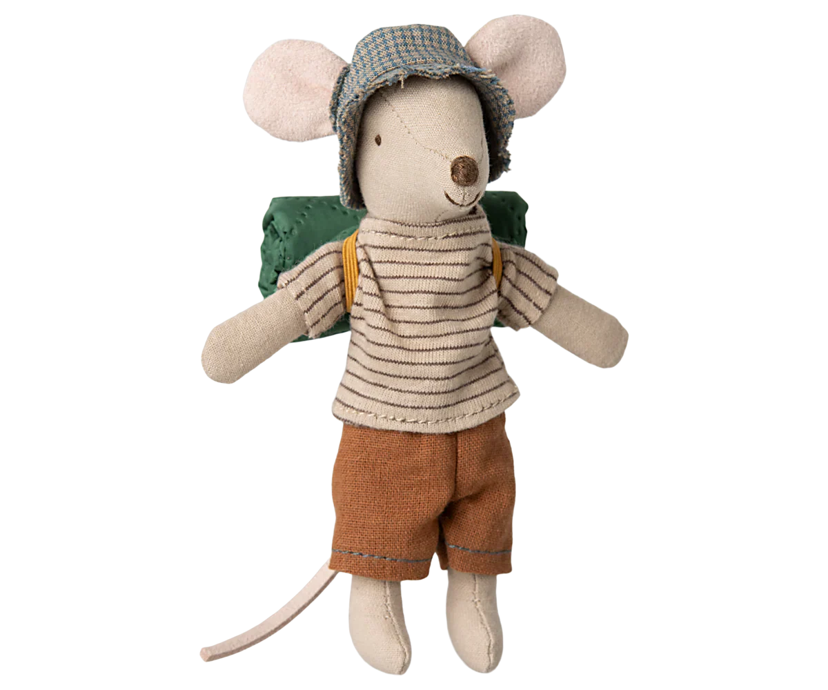 Maileg Hiker Mouse, Big Brother – Thin Stripes