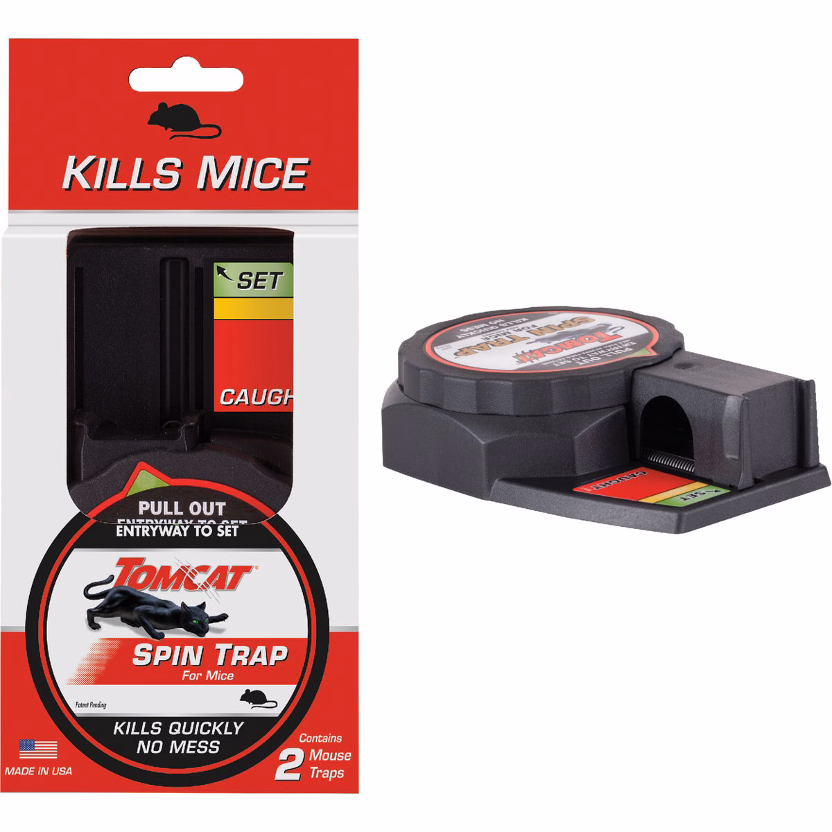 TOMCAT Spin Trap Mechanical Mouse Trap (2-Pack)