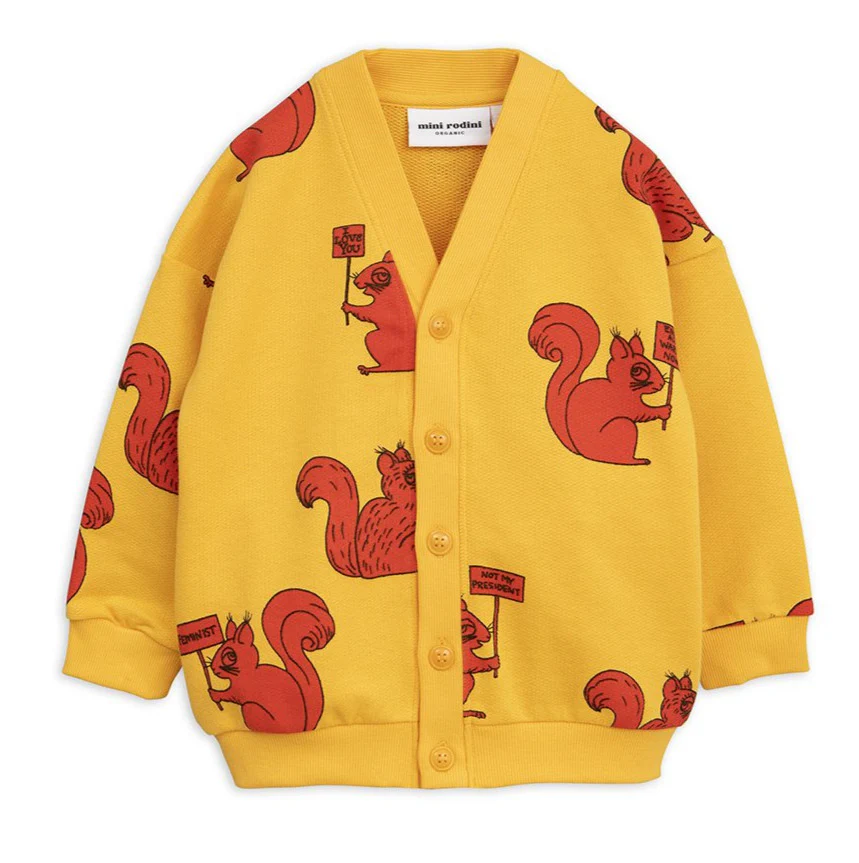 Mini Rodini Kids Squirrel Cardigan