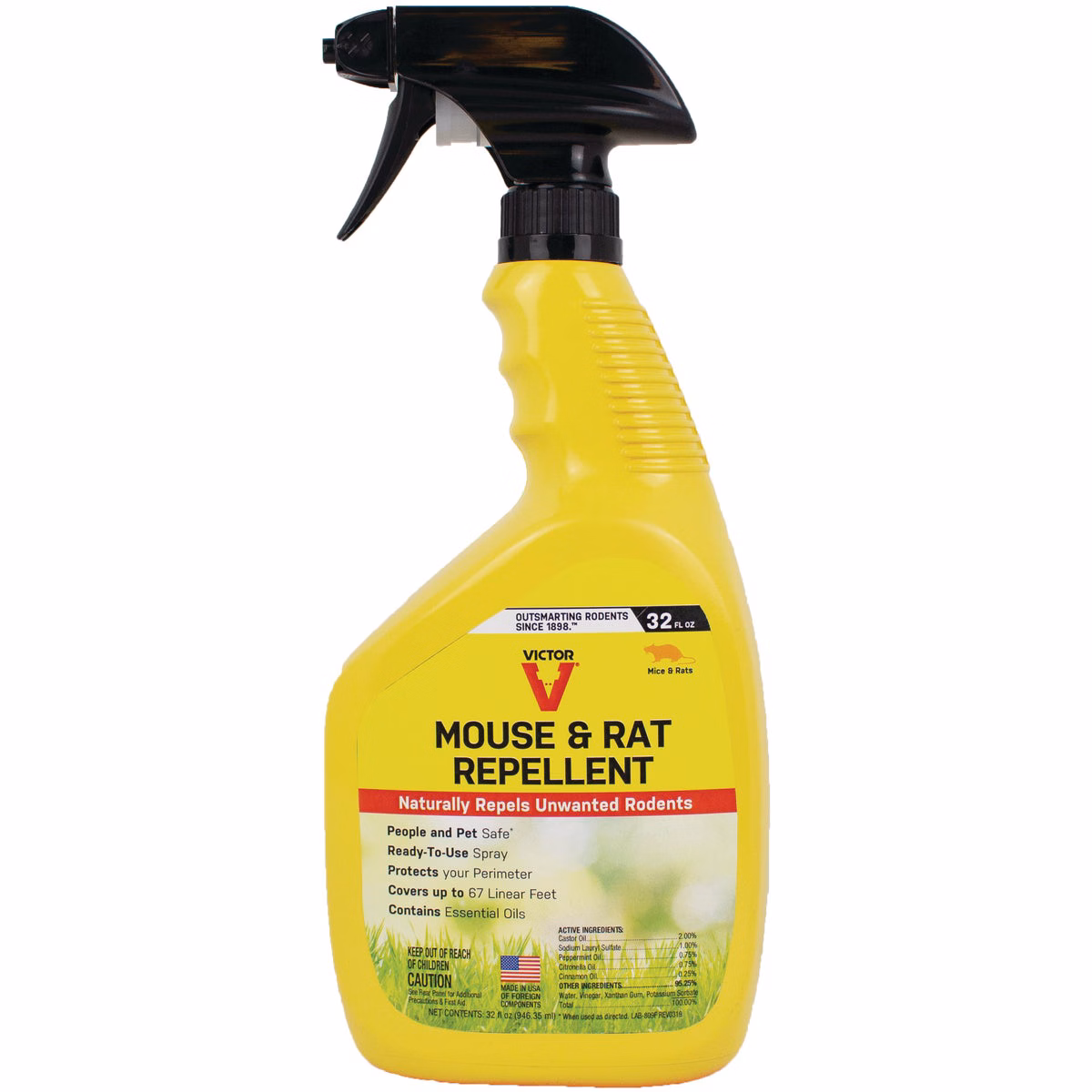 Victor 32 Oz. Ready To Use Trigger Spray Rat & Mouse Repellent