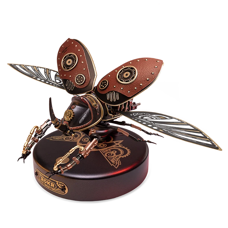 Rokr Puzzles Electric Insect Wooden Puzzles – Rhinoceros Beetle