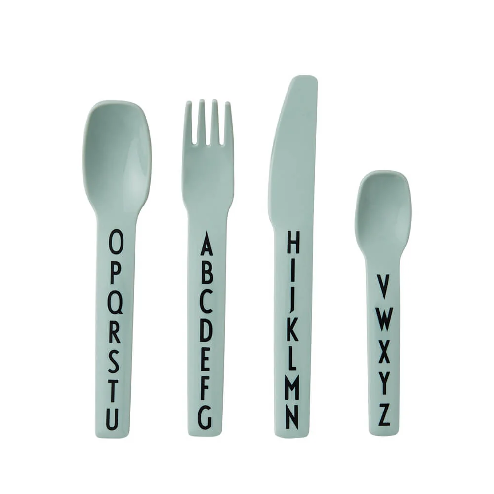 Design Letters Kids Cutlery – Green