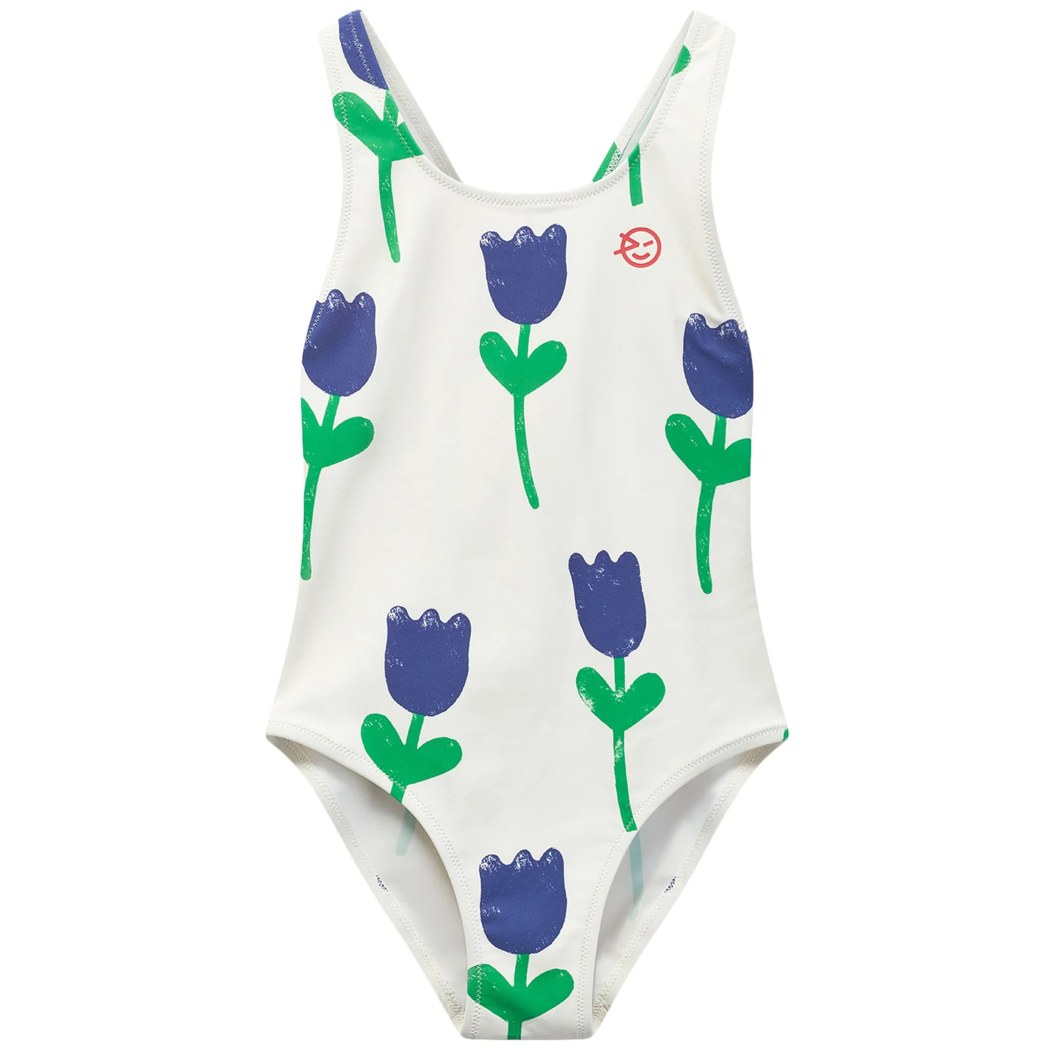 Wynken Kids Girl Kite Swimsuit – Ecru Tulips