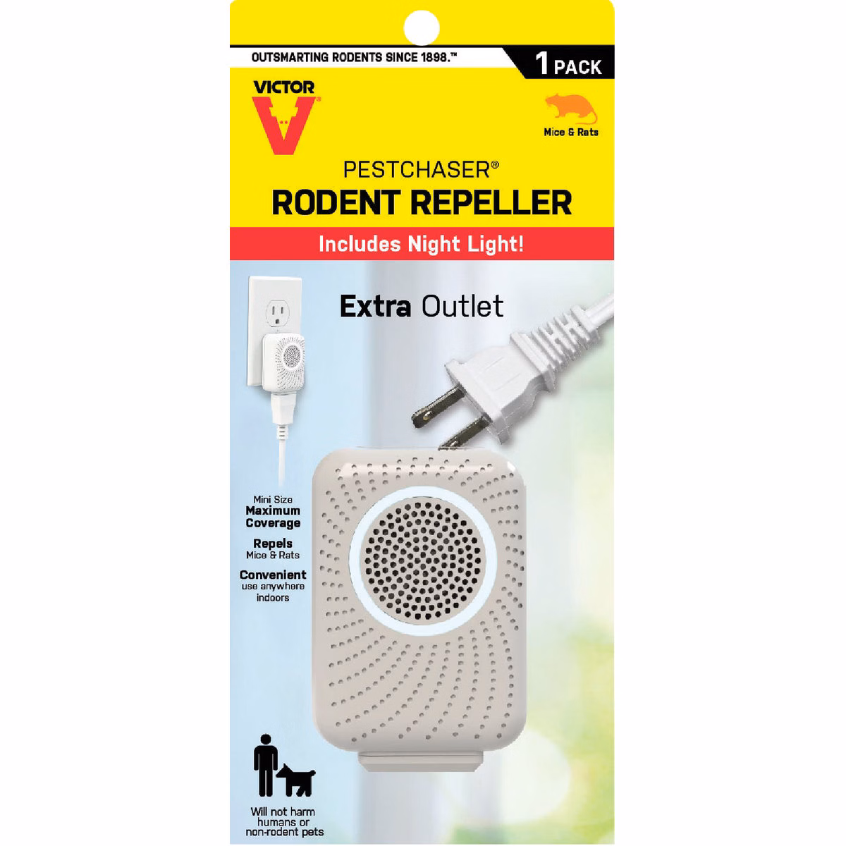 Victor Sonic PestChaser Sonic 400 Sq. Ft. Coverage 110 VAC Electronic Pest Repellent