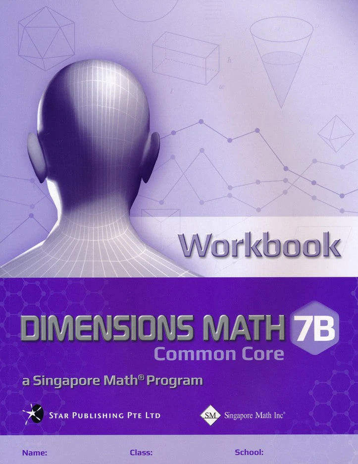 Singapore Math – Dimensions Math Workbook 7B