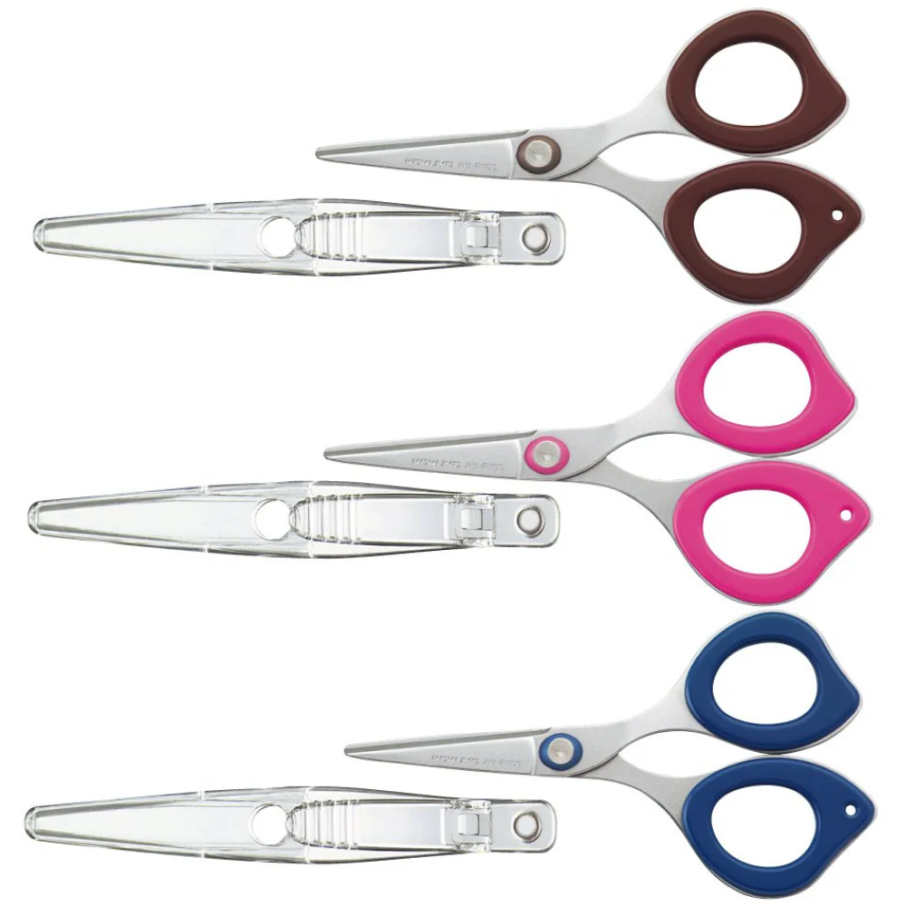 Kokuyo CLIPPY Non-Stick Scissors with Clip
