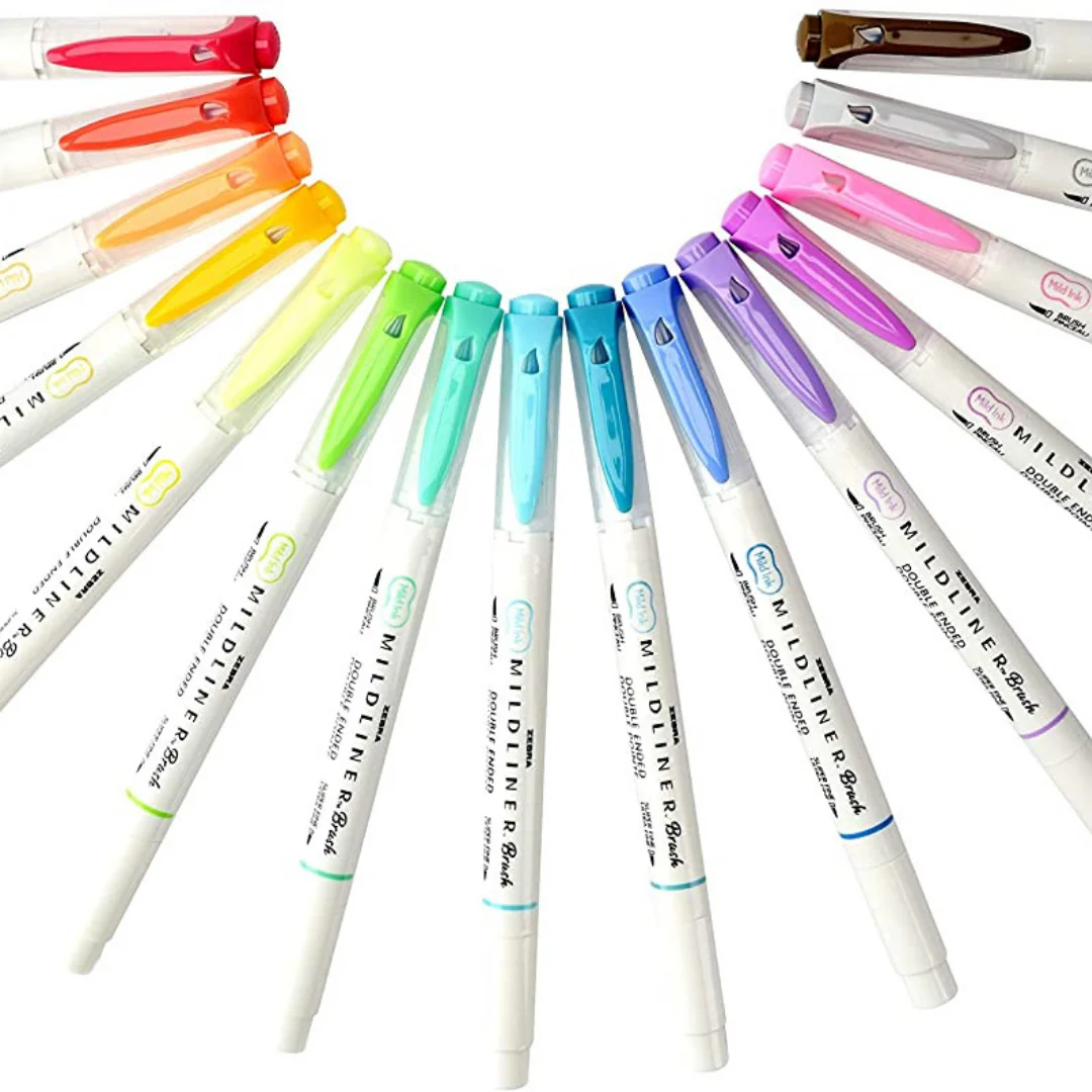 Zebra Mildliner Brush Pen Dual-Ended Highlighter
