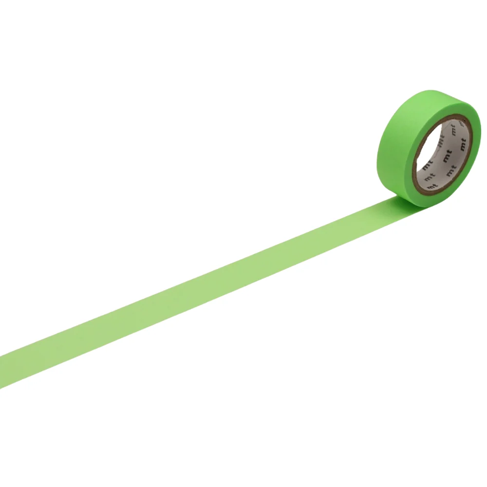 mt 1P Basic Washi Tape – Shocking Green  – 15mm