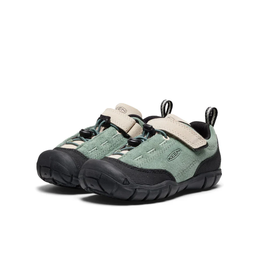 KEEN Kids Jasper II Play-Anywhere Comfort Leather Sneaker – LILY PAD/BIRCH