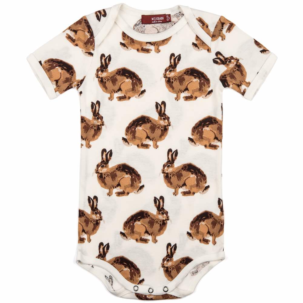 Milkbarn Baby Organic Long Sleeve One Piece – Bunny