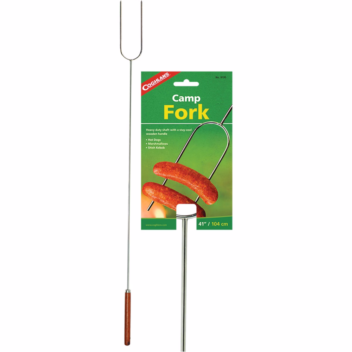 Coghlans 41 In. Chrome-Plated Steel Heavy-Duty Camp Fork