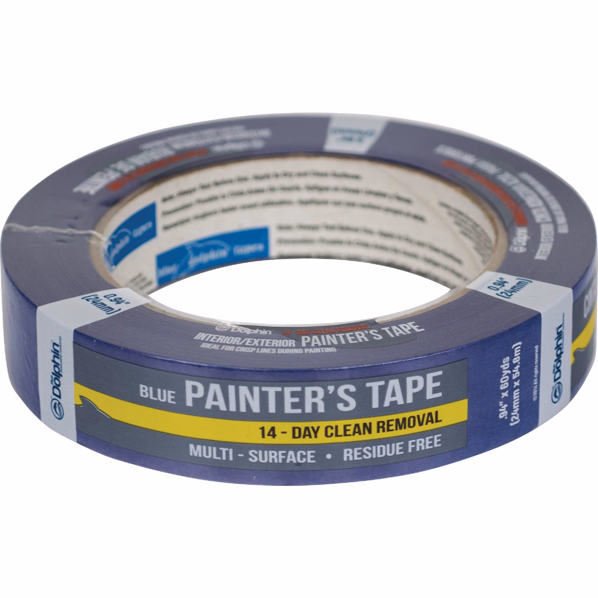 Blue Dolphin .94 In. x 60 Yd. Blue Painter's Tape