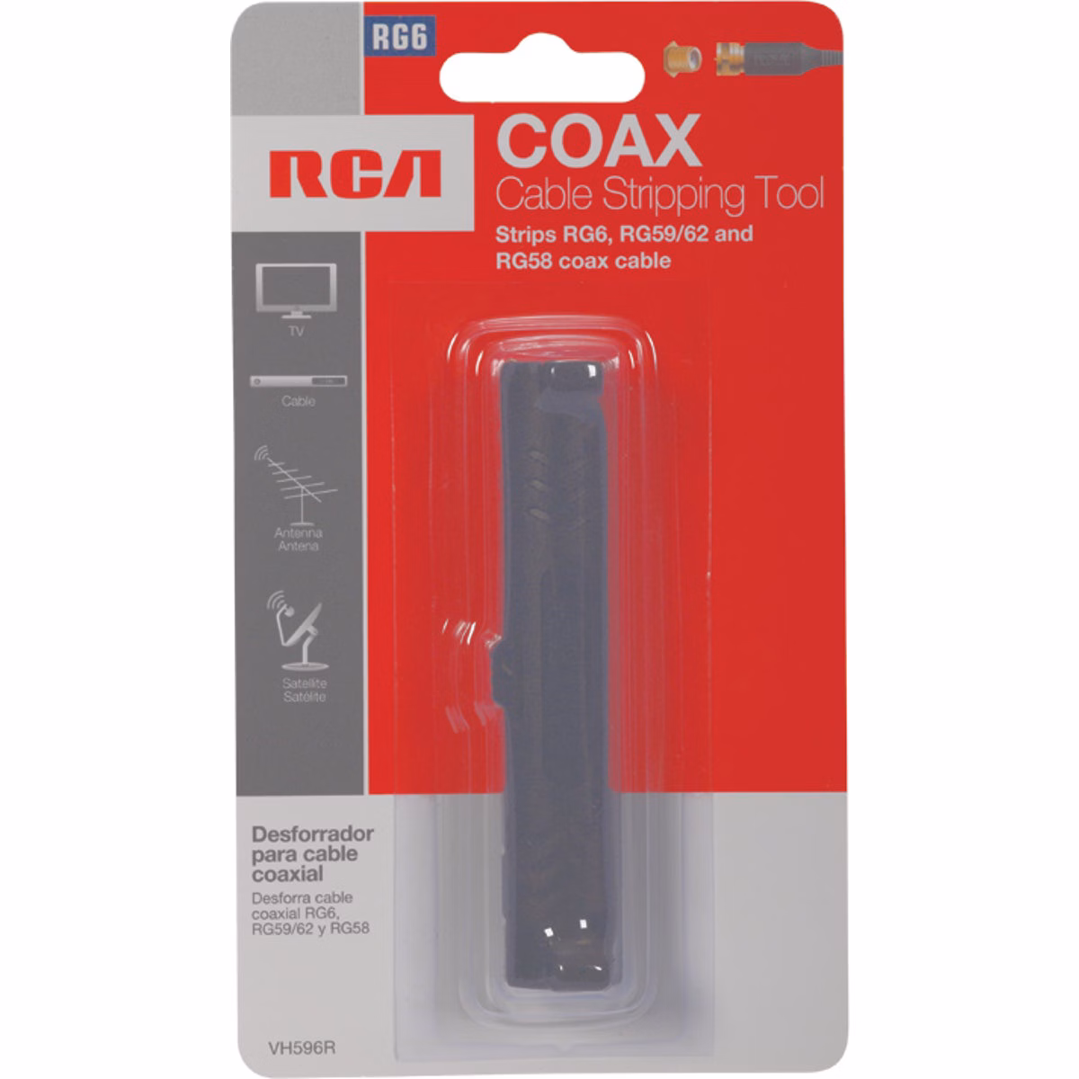 RCA RG-6 & RG-59 Plastic Coaxial Cable Stripper