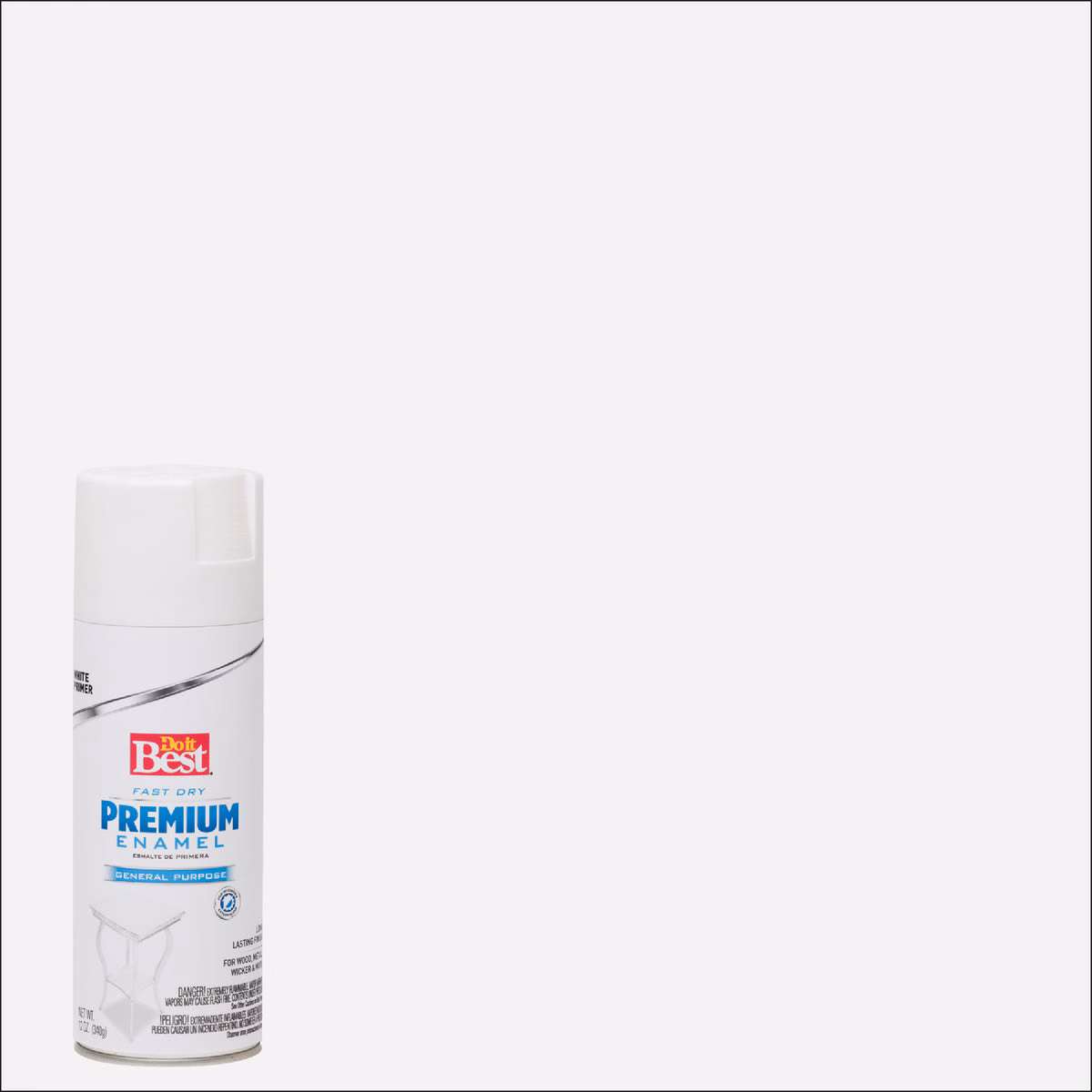 Do it Best Premium Enamel White 12 Oz. All-Purpose Spray Paint Primer