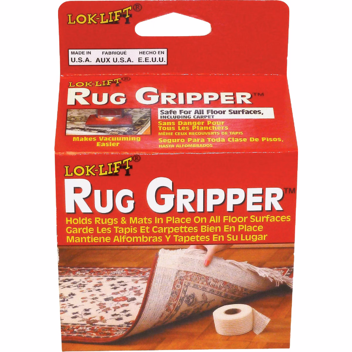 Lok-Lift Rug Gripper 4 In. x 25 Ft. Nonslip Rug Gripper Tape