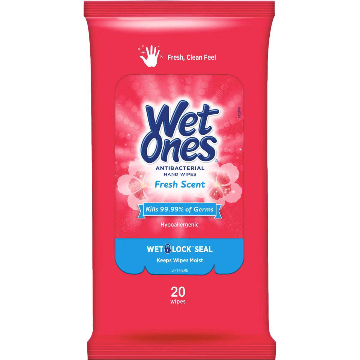 Wet Ones Fresh Scent Antibacterial Disinfectant Individual Hand Cleaning Wipes (20-Count)